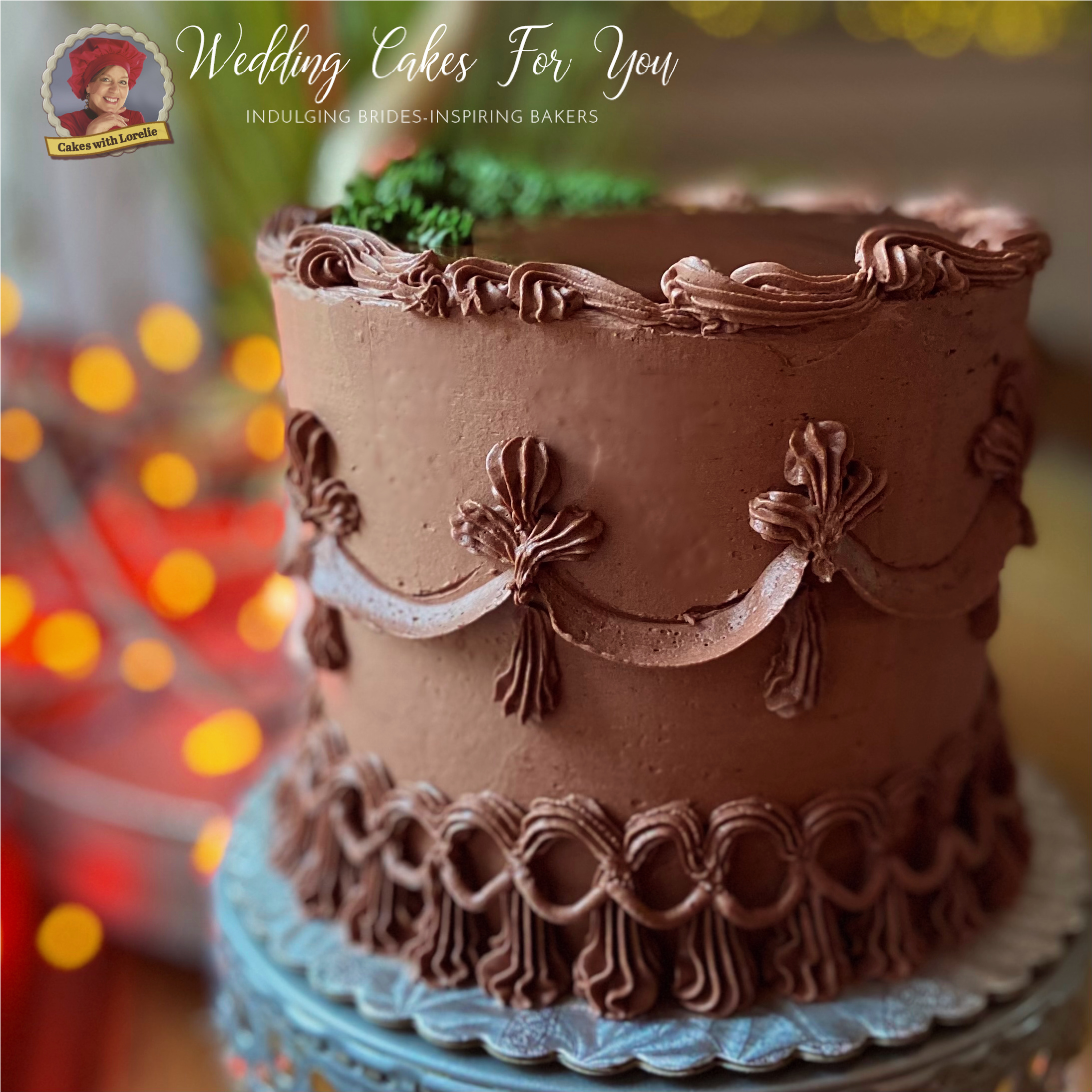 a big beautiful chocolate cake with cookie and candy decorations Stock  Photo - Alamy