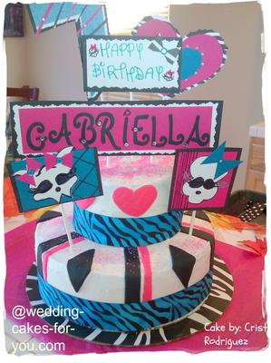 Edible Image Monster High Cake - How To With The Icing Artist - YouTube