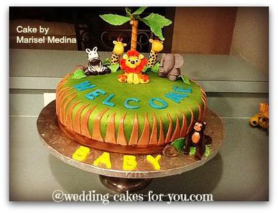 Jungle Safari Themed Cake Topper its Huge! Glitter Personalised U.K Made |  eBay