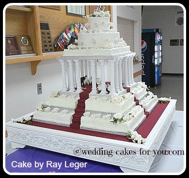 Square Wedding  Cake  Surprise